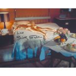 Shirley Eaton signed 10x8 James Bond colour photo. Eaton is an English actress, author and model.