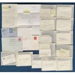 Superb Politics and Historic Collection of 15 signatures on Letters, Signature Cards etc. Mostly