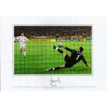 Jerzy Dudek Liverpool Signed 16 x12 Coloured Photo. Photo shows Dudek's save from Andriy