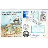 WW2 Corporal E Tappenden Signed The Historic March of Piper Bill Millin Flown First Day Cover. 23 of