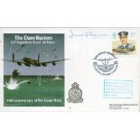 WW2 Flt Lt David Shannon DFC DSO and Bar Signed The Dambusters Flown FDC with Stamps and