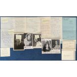 Fantastic Music and Entertainment Collection of 15 Signed Letters and Black and White Photos.