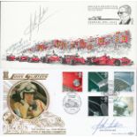 John Surtees signed Benham 22ct Gold Border 1996 Cars official FDC. Good condition. All autographs
