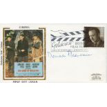 Donald Pleasance signed 1985 Benham small silk Films FDC. Good condition. All autographs come with a