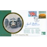 Jack Brabham signed 2006 Internetstamps cover, 40th Ann of Brabham's Formula One Dutch Grand Prix