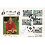Sir Bobby Charlton signed 1996 Mercury official Football FDC. Good condition. All autographs come
