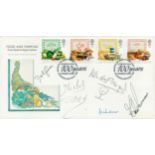 Famous TV Chefs signed 1989 Food FDC. Autographs include Keith Floyd, Delia Smith, Michel Roux and