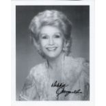 Debbie Reynolds signed 10x8 black and white photo. (April 1, 1932 - December 28, 2016) was an