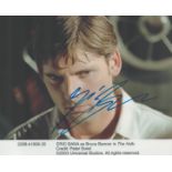 Actor, Eric Bana signed 10x8 colour promo photograph pictured during his role as Bruce Banner in The