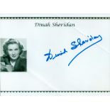 Dinah Sheridan signed 8x6 signature piece. Slight creasing and bend. 17 September 1920 - 25 November