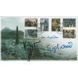 Ian McKellen, Elijah Wood and Viggo Mortensen, a signed Lord of the Rings: The Two Towers New