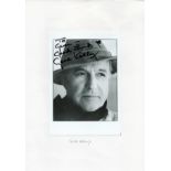 Gene Kelly signed 7x5 black and white photo. Dedicated. (August 23, 1912 - February 2, 1996) was