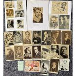 Vintage TV/Film/Music Hall collection. Assortment of signed, reprinted and stamped signatures.