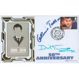 Dr. Who, a 50th anniversary FDC, signed by David Tennant. He played the 10th doctor from 2005