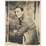 Pat O'Brien signed 10x8 sepia vintage photo dedicated with original Warner Bros personalised mailing