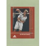 Jan-Michael Gambill signed 8x6 colour Adidas promo photo. USA professional tennis player. Fixed to