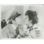 Holiday on the Buses, a 10x8 bandw film photo. Signed by Reg Varney who played Stan Butler and