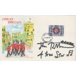 John Lydon (Johnny Rotten), a signed Great Britain FDC, with A True Star added after his