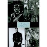 Errol Flynn 12x8 overall signature piece includes signed album page four stunning black and white