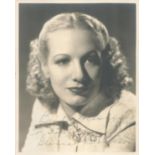 Gloria Dickson signed 10x8 vintage sepia photo. August 13, 1917 - April 10, 1945) was an American