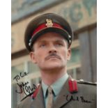 Julian Glover signed 10x8 colour photo from Quatermass and the Pit as Colonel Breen. Dedicated.