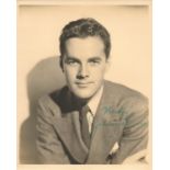 Johnny Downs signed 10x8 vintage sepia photo with original Paramount pictures mailing envelope dated