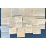 Entertainment signature collection of letters and cards, some with original mailing envelopes from