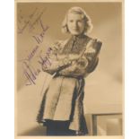 Helen Jepson signed 10x8 vintage sepia photo comes with original Samuel Goldwyn Studios mailing