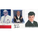 TV Collection of 3 Fantastic Signatures on Photos including Ronnie Corbett, Ronnie Barker and Joe