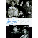 Burt Lancaster and Jean Simmons 12x8 mounted signature piece includes two signed white cards and
