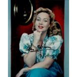 Ann Sothern signed 10x8 colour photo January 22, 1909 - March 15, 2001) was an American actress