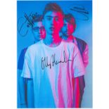 Years and Years multisigned 12x8 colour photo includes Olly Alexander, Emre Turkmen and Mikey