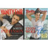Twilight Actors Signed Magazine Cover Collection includes signatures from Taylor Lautner and