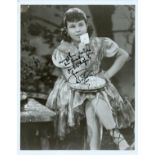 Jane Withers signed 10x8 black and white photo. Dedicated. (April 12, 1926 - August 7, 2021) was