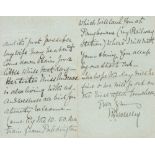 Garnet Wolseley, 1st Viscount Wolseley ALS dated 6th August 1901 interesting content. Field
