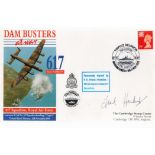 WW2 Flt Lt Frank Howkins Signed Dambusters at War 617 Squadron FDC, With Stamps and Postmarks. 44 of