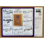 WW2 multisigned DM cover The Award of the Distinguished Flying Cross signed by Sir Robin Hooper,