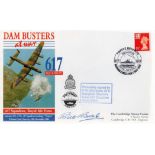 WW2 Dambuster and Navigator Bill Buttle Signed Dambusters at War 617 Squadron FDC, With Stamps and