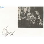 Dr Richard Leakey signed album page, has small black and white photo attached. Leakey FRS was a