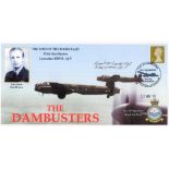 World War II FDC Signed by Flight Sergeant Grant McDonald RCAF, Titled The Dambusters The Men Of The