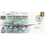 WW2 W/O Benjamin Bird Signed The Eagles Nest FDC with stamps and postmarks. 3 of 3 Covers Issued.