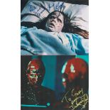 Horror Signed Photos Collection plus Signed MTV Beavis and ButtHead Collectors Card, Signed Photos