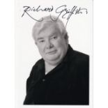 Richard Griffiths, Harry Potter Film Actor, 8x6 inch Signed Photo. Good condition. All autographs