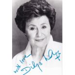 Dilys Laye, Carry On Film Actress, 6x4 inch Signed Photo. Good condition. All autographs come with a