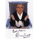 Ronnie Corbett, Late Great Comedy Entertainer, 6x4 inch Signed Photo. Good condition. All autographs