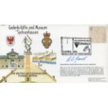 WW2 RAF Sqn Ldr Jimmy James Signed Gedenkstatte Und Museum Sachsenhausen FDC. 74 of 200 Covers