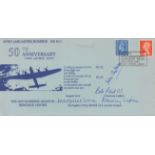 Bill Reid VC, Mike Chatterton, Margaret Dove and Rosemary Lapham Signed 50th anniversary Avro