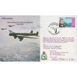 Flt Lt David Shannon Signed 70th Anniv of No38 Squadron 1 April 1986 Flown FDC. 3 of 995 Covers