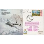 WW2 RAF ACM Sir Harry Broadhurst Signed Avro Lincoln 40th Anniv of Delivery Flown FDC. Further