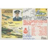 WW2 RAF JG Millard GL Sinclair, DE Mansfield, John Keatings and one other Signed ACM Sir Trafford